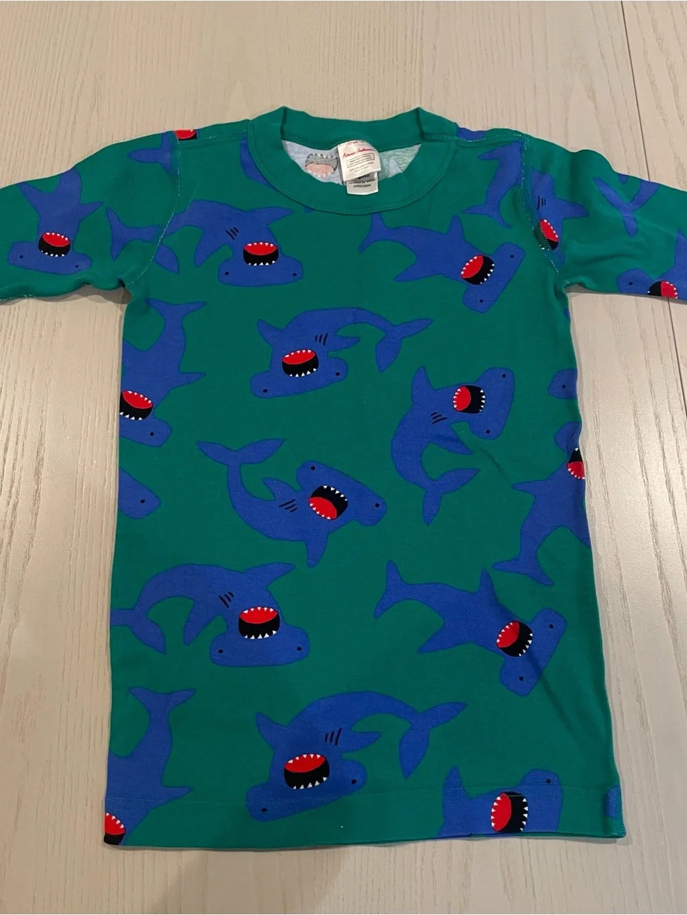 Hanna Andersson HannaJams Short John Pajama Set (Hammerheads Sharks) - 10 140